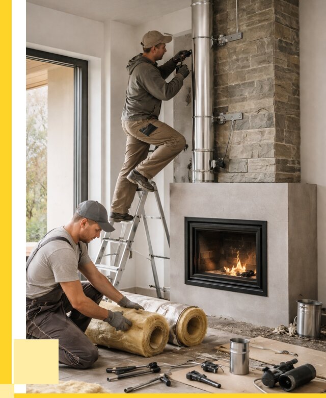 Монтаж дымоходов для каминов в Нефтекамске от 15402 р. ЭриданНтк