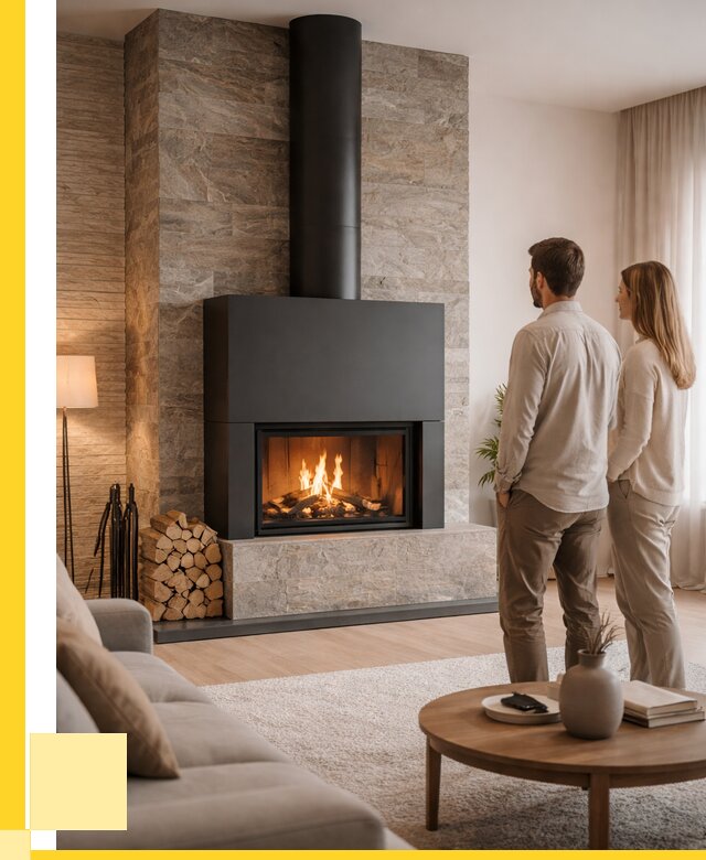 Закрытые камины под ключ в Нефтекамске от 123216 р., ЭриданНтк