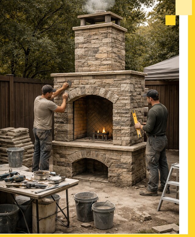 Проектирование и установка уличных каминов в Нефтекамске