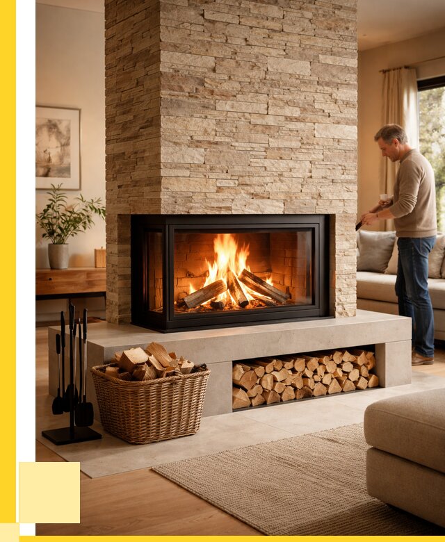 Дровяной камин под ключ в Нефтекамске от 205360 р. | ЭриданНтк