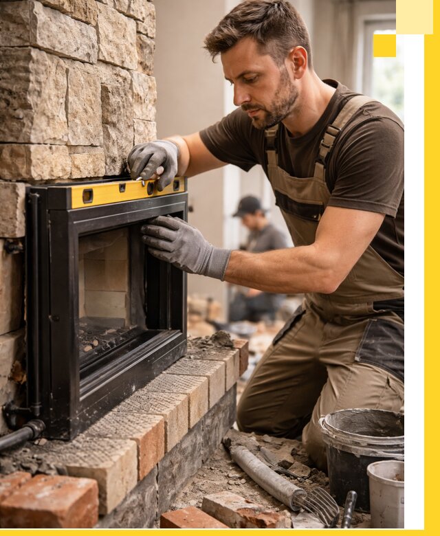 Дровяные камины под ключ в Нефтекамске: монтаж, обустройство