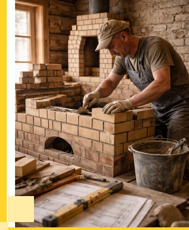 Кладка печей из кирпича в Нефтекамске цены от 30804 р. - ЭриданНтк