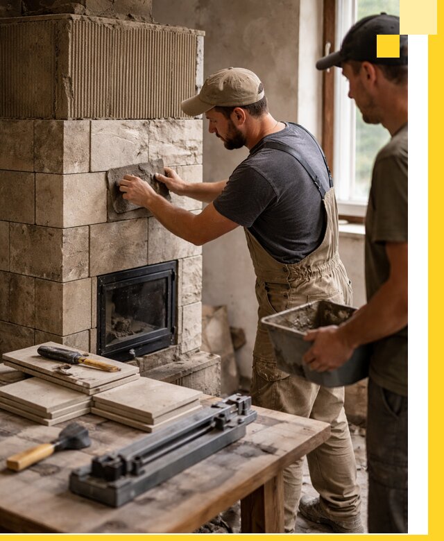 Профессиональная облицовка печей в Нефтекамске: керамика и камень