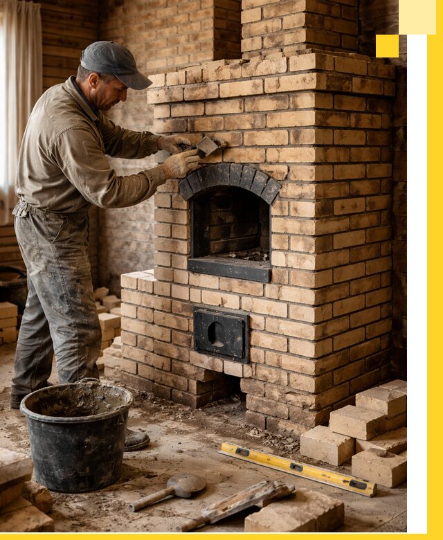 Кирпичные печи под ключ в Нефтекамске: проектирование и кладка