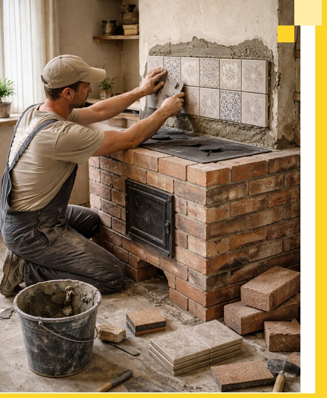 Печи с плитой на заказ монтаж гарантия и сервис в Нефтекамске