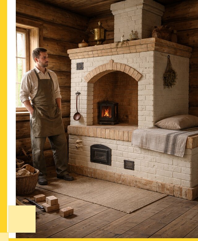 Русские печи с лежанкой под ключ в Нефтекамске от 154020 р. ЭриданНтк