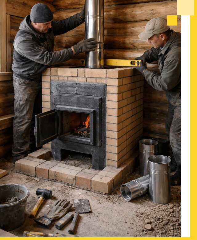 Проектирование, изготовление и установка банных печей в Нефтекамске