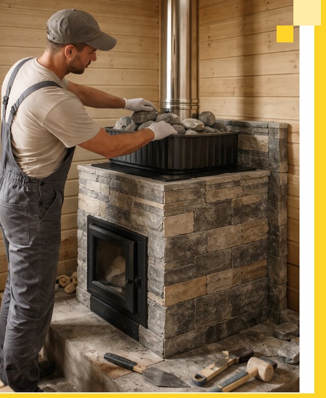 Печи для парной в Нефтекамске, производство, монтаж и обслуживание