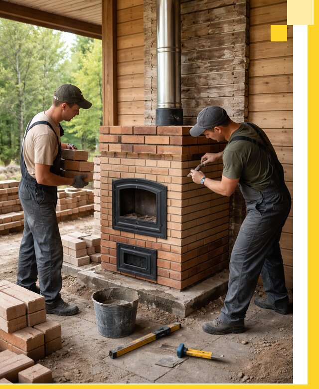 Производство и установка дачных печей под ключ в Нефтекамске