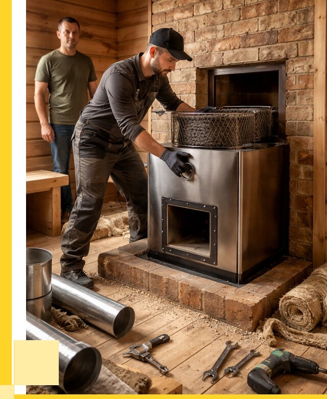 Монтаж банных печей под ключ в Нефтекамске от 18482 р., ЭриданНтк