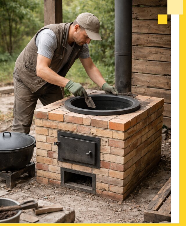 Изготовление и установка печей для казана в Нефтекамске под ключ