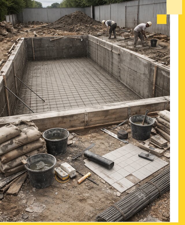 Строительство бассейнов под ключ в Нефтекамске, дизайн и монтаж