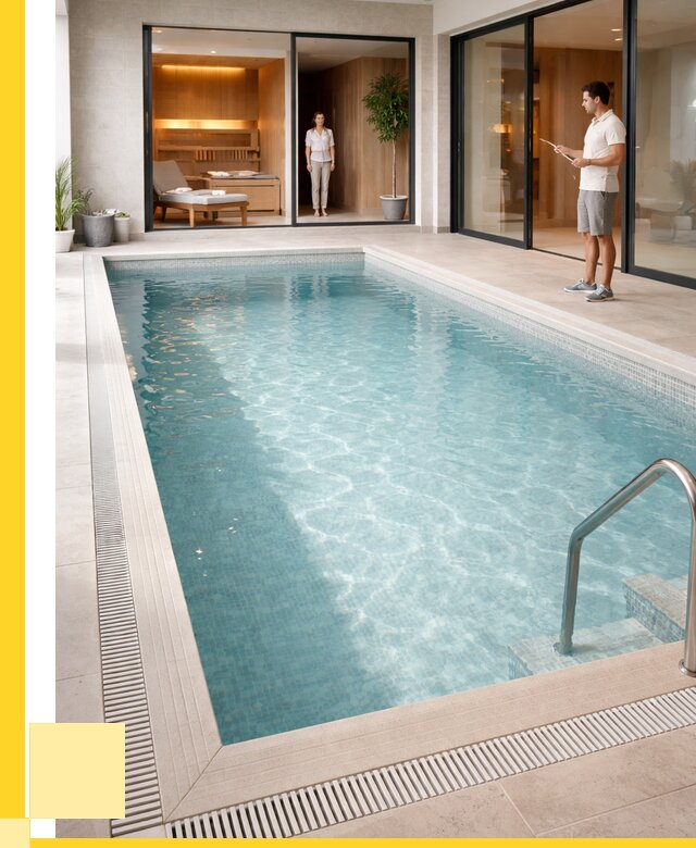 Отделка бассейна пленкой ПВХ в Нефтекамске от 3594 р. - ЭриданНтк