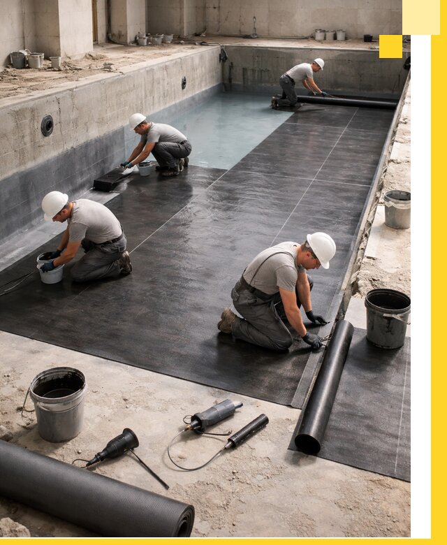 Профессиональная гидроизоляция бассейнов и чаш в Нефтекамске под ключ