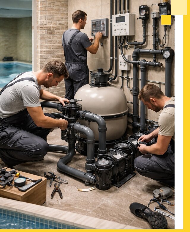 Комплексное оборудование для бассейнов под ключ в Нефтекамске