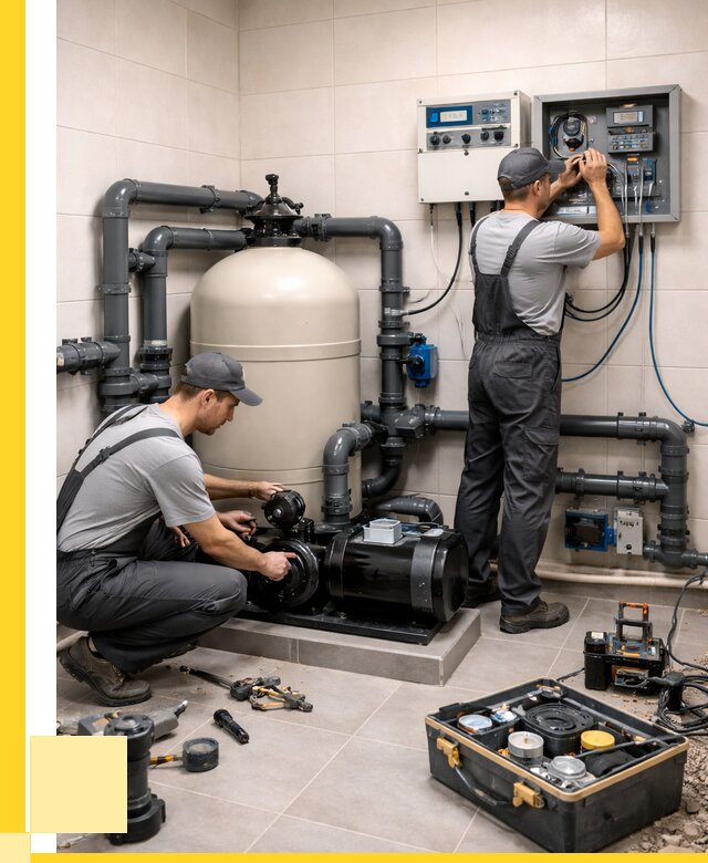 Монтаж оборудования для бассейнов в Нефтекамске от 41072 р. | ЭриданНтк