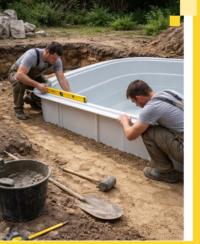 Производство и установка пластиковых бассейнов в Нефтекамске под ключ