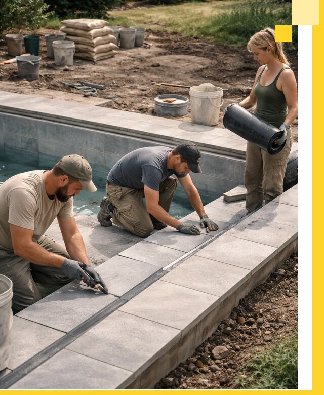 Строительство и монтаж уличных бассейнов под ключ в Нефтекамске