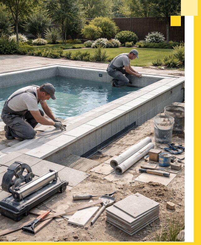 Строительство открытых бассейнов под ключ в Нефтекамске профессионально