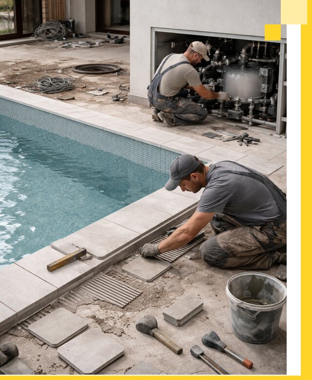 Строительство и монтаж бассейнов в коттедже в Нефтекамске