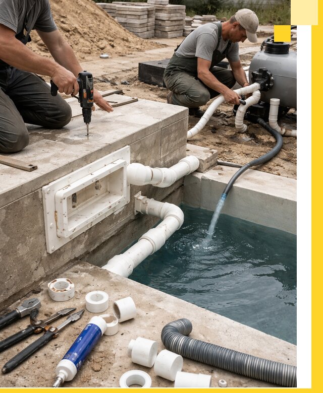 Строительство скиммерных бассейнов под ключ в Нефтекамске