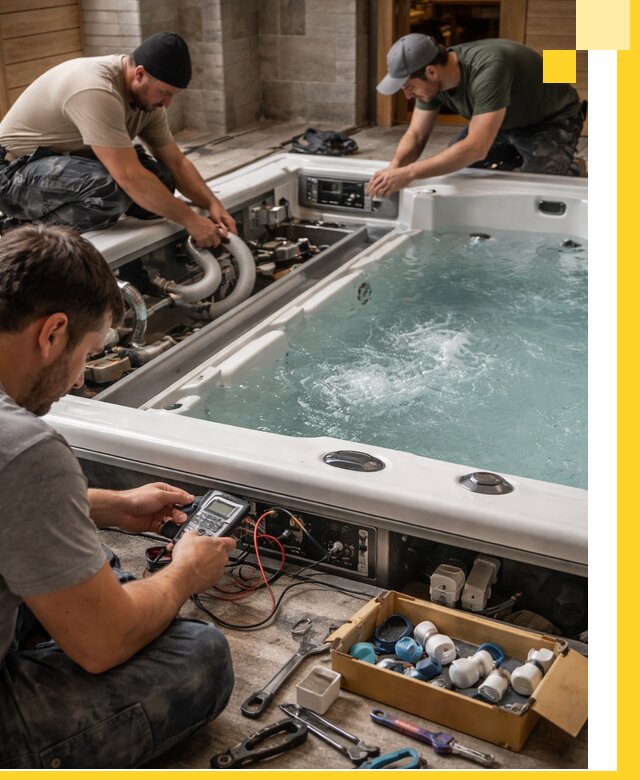 Гидромассажные бассейны под ключ в Нефтекамске, дизайн и монтаж