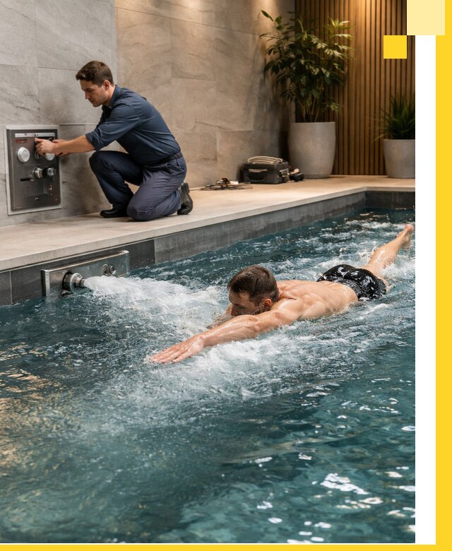 Проектирование и монтаж бассейнов с противотоком в Нефтекамске