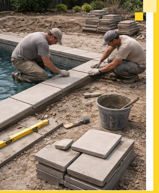 Установка и изготовление копингового камня для бассейнов в Нефтекамске