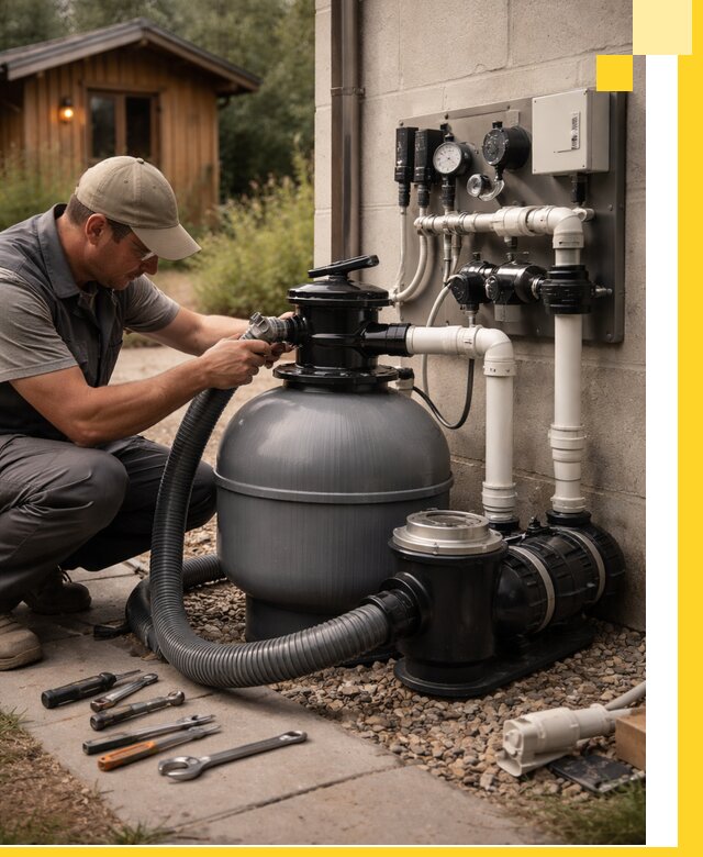 Продажа и монтаж фильтров и насосов для бассейнов в Нефтекамске