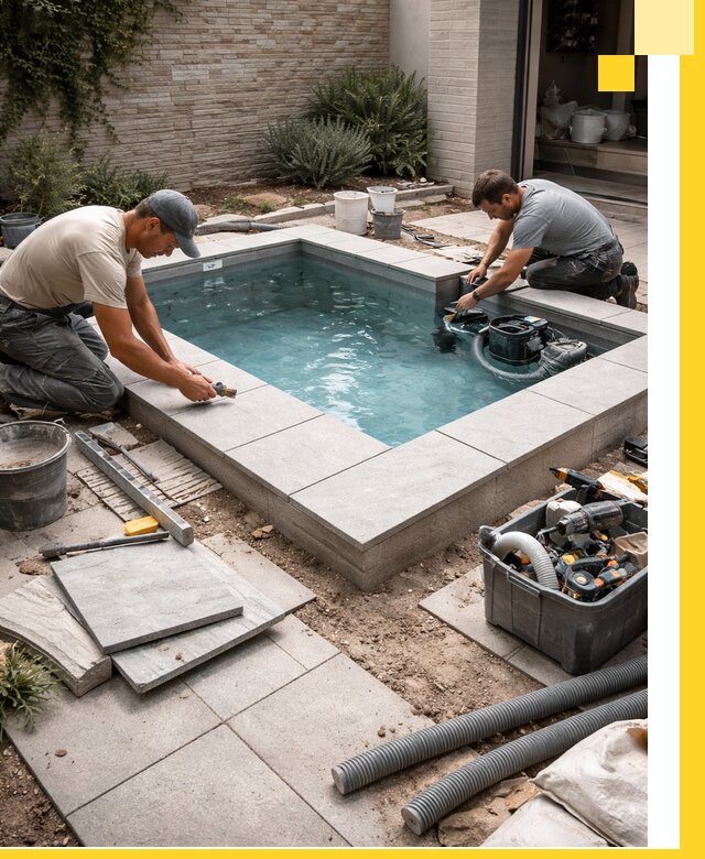 Мини бассейны под ключ в Нефтекамске, дизайн и установка