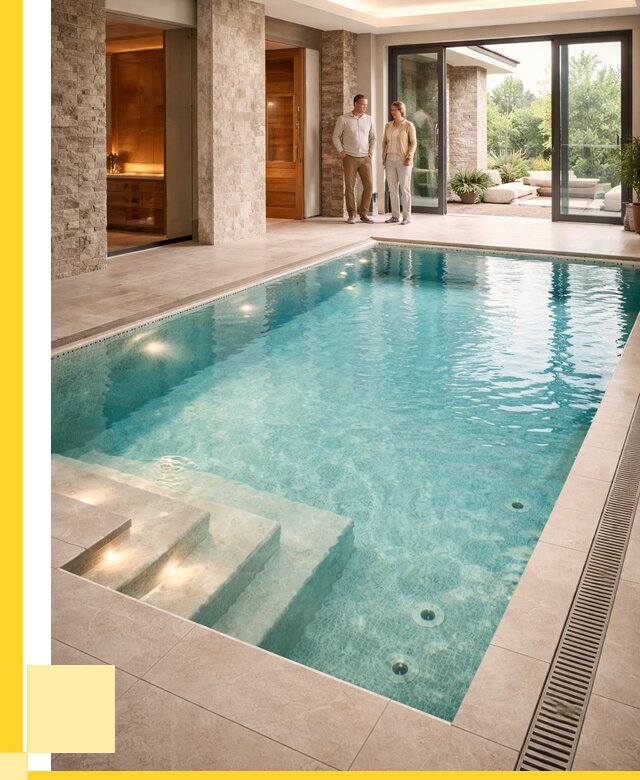 Бассейн во дворе в Нефтекамске: проект, отделка от 1232160 р. | ЭриданНтк