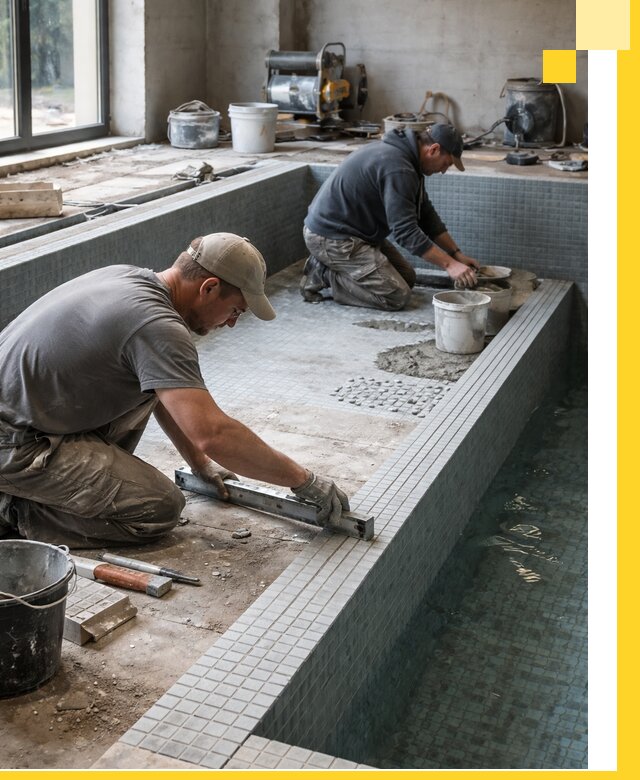 Строительство бассейна в частном доме в Нефтекамске под ключ