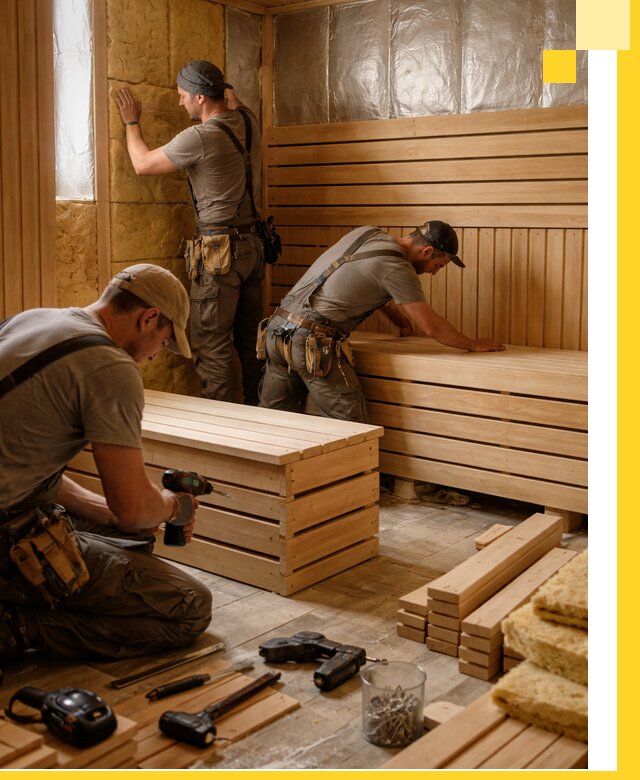 Профессиональное строительство саун под ключ в Нефтекамске