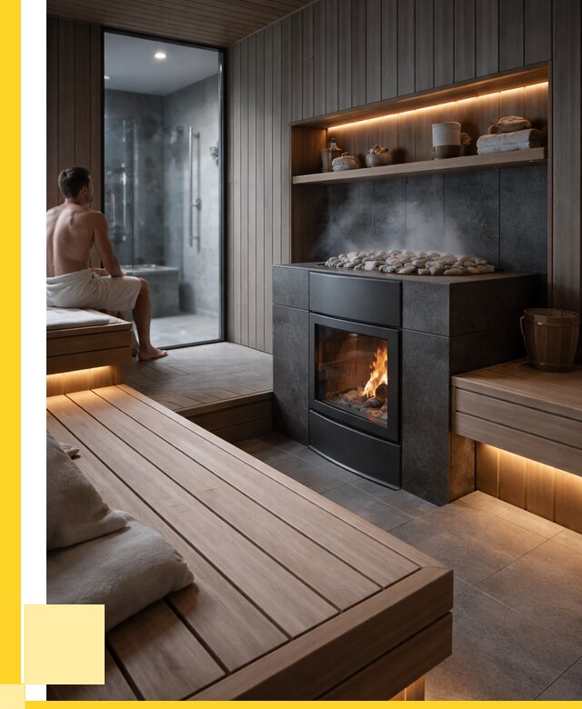 Проект сауны в частном доме в Нефтекамске от 35938 р. | ЭриданНтк