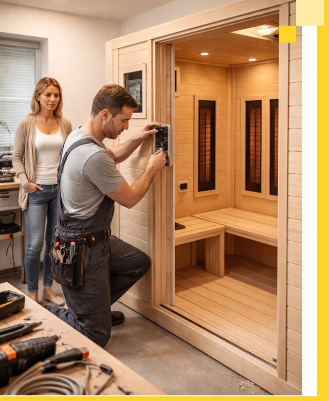 Инфракрасные сауны под ключ в Нефтекамске продажа и установка