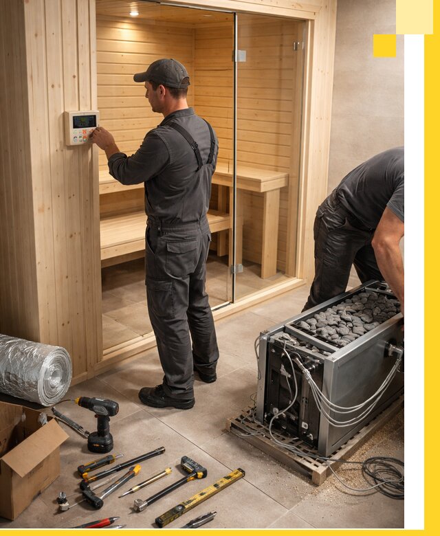 Поставка, установка и монтаж электрических саун в Нефтекамске