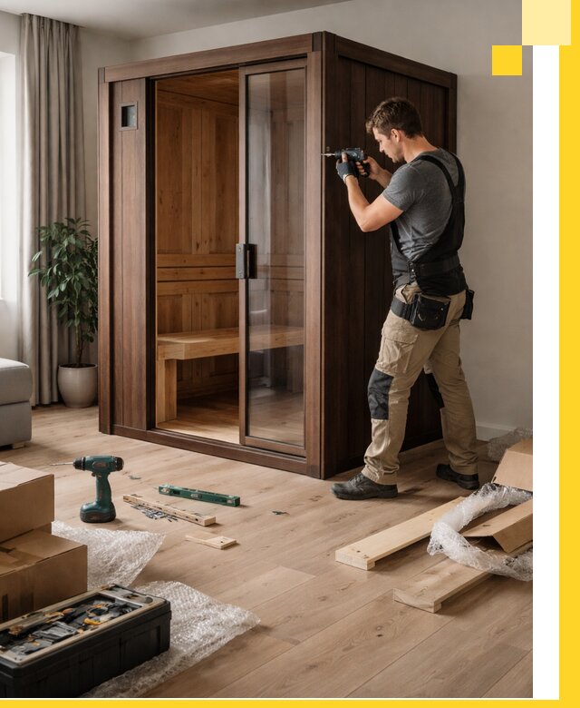 Установка и производство мини саун под ключ в Нефтекамске