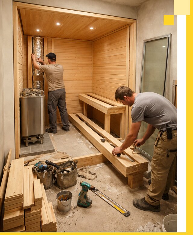 Проектирование и установка домашних саун под ключ в Нефтекамске