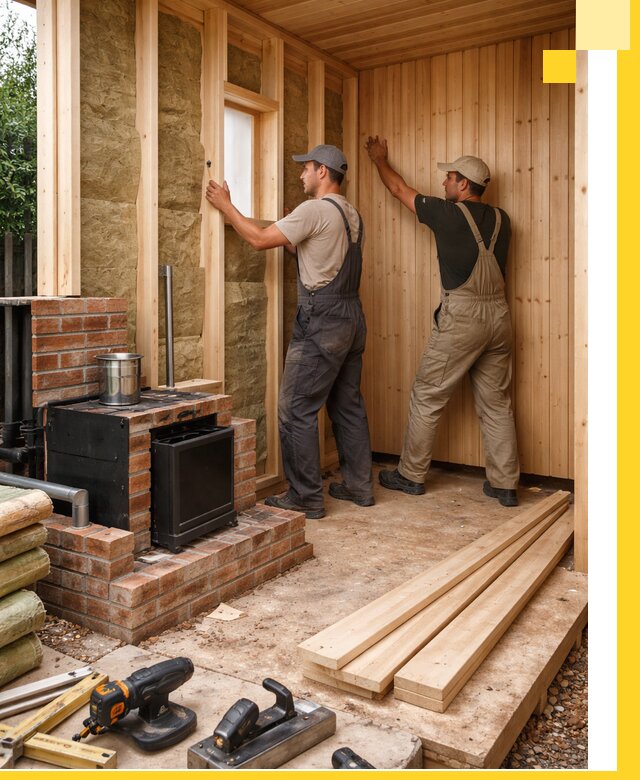 Строительство и установка дачных саун под ключ в Нефтекамске