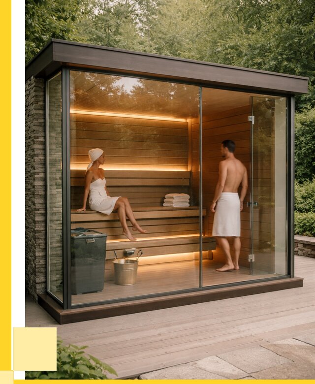 Сауна стеклянная и двери для сауны в Нефтекамске от 256700 р. | ЭриданНтк