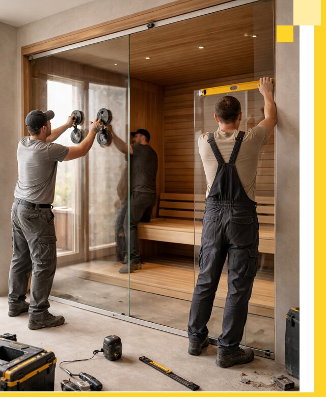 Производство и монтаж стеклянных саун под ключ в Нефтекамске