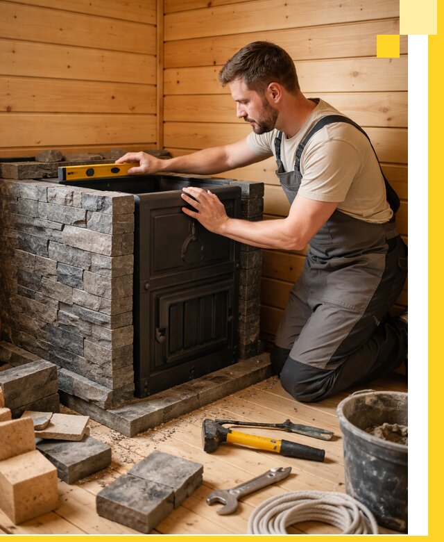 Производство и установка печей для саун под ключ в Нефтекамске