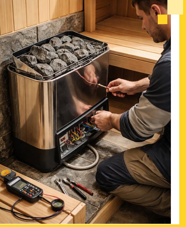 Продажа и установка электрокаменок для саун в Нефтекамске