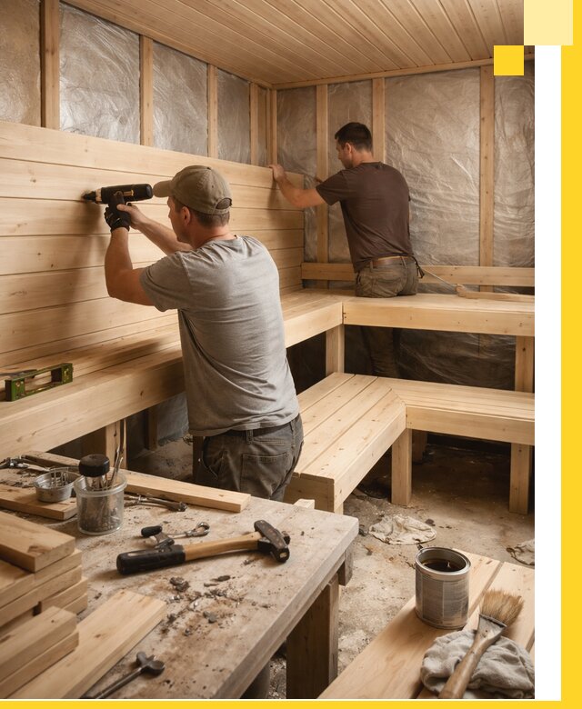 Профессиональная отделка бань и саун под ключ в Нефтекамске