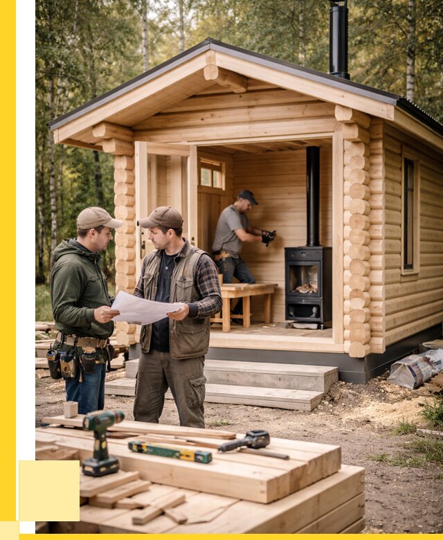 Монтаж бань под ключ в Нефтекамске — от 205360 р. | ЭриданНтк