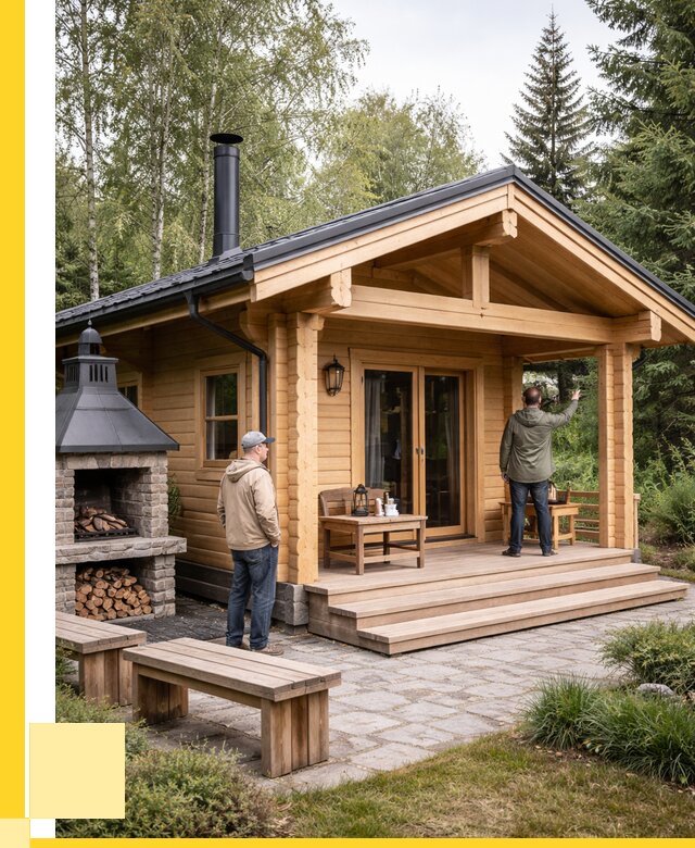 Деревянные бани под ключ в Нефтекамске от 462060 р. | ЭриданНтк