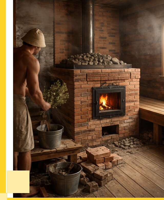 Кирпичные банные печи в Нефтекамске от 92412 р. | ЭриданНтк
