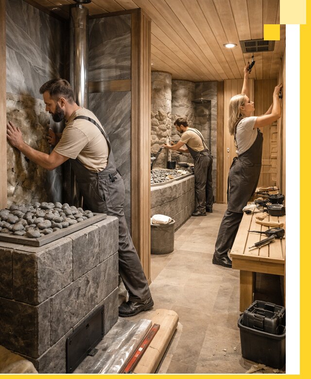 Строительство бань и SPA процедур в Нефтекамске под ключ и отделкой