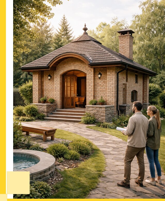 Проект кирпичной бани в Нефтекамске от 30804 р. | ЭриданНтк