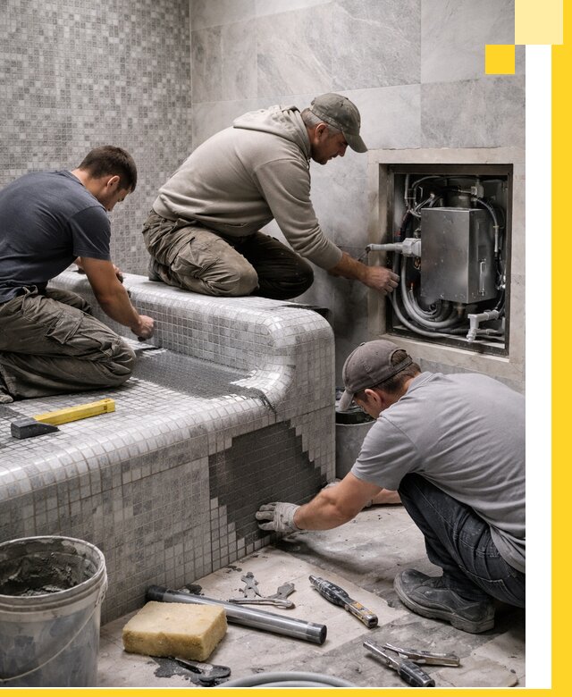 Проекты хамамов под ключ в Нефтекамске и дизайн и строительство